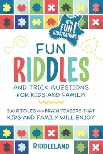 Fun Riddles & Trick Questions For Kids – Paperback, by Riddleland – Very Good