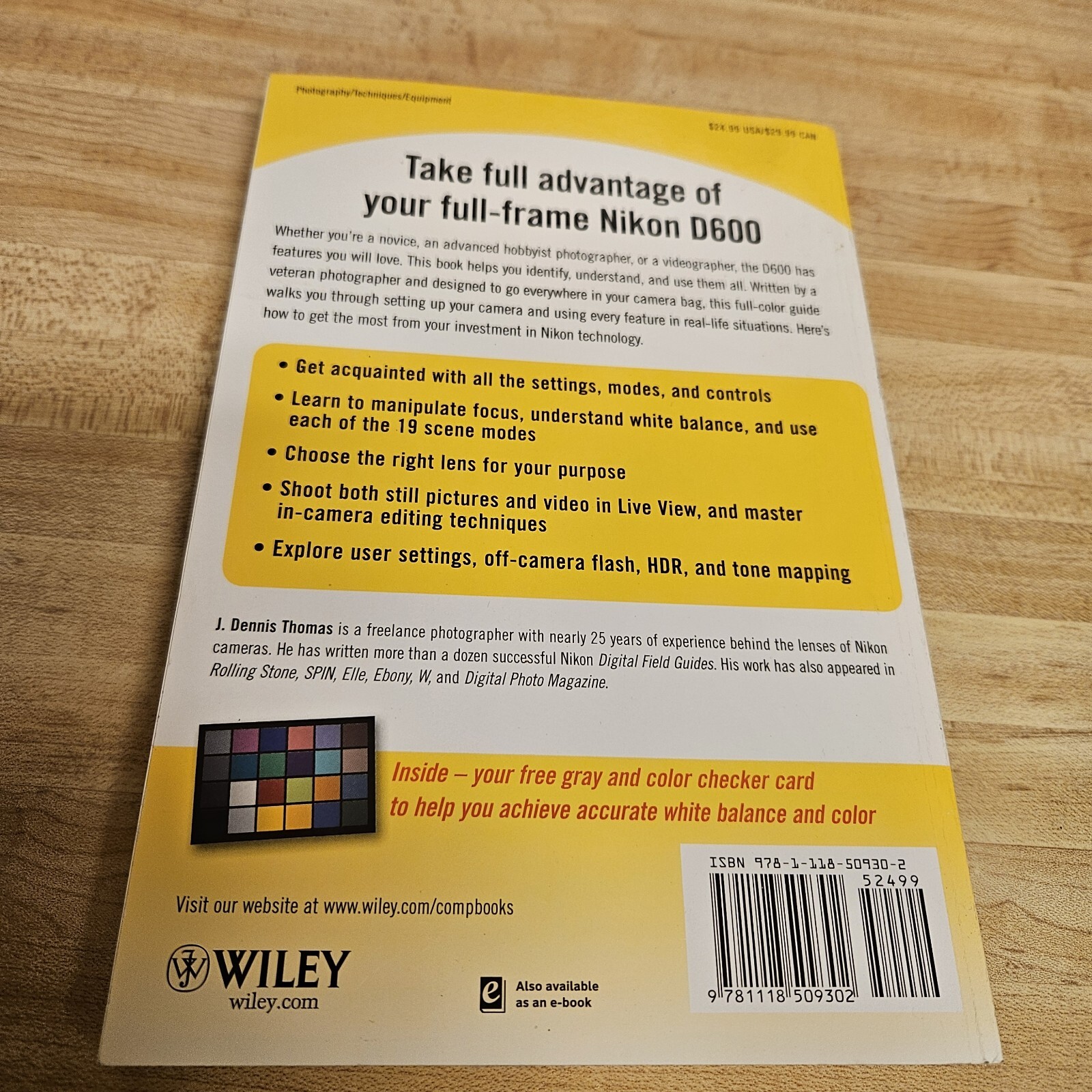 Nikon D600 Digital Field Guide by Thomas, J. Dennis