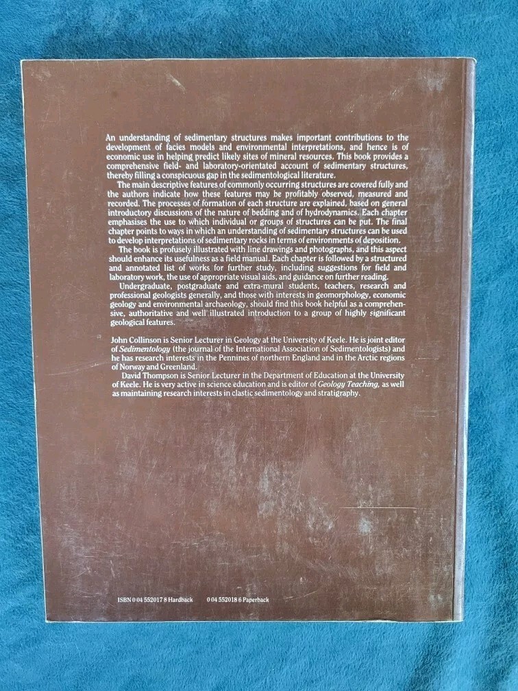 SEDIMENTARY STRUCTURES ; ISBN 0-04-552018-6 ; 194 PAGES ; GEOLOGY