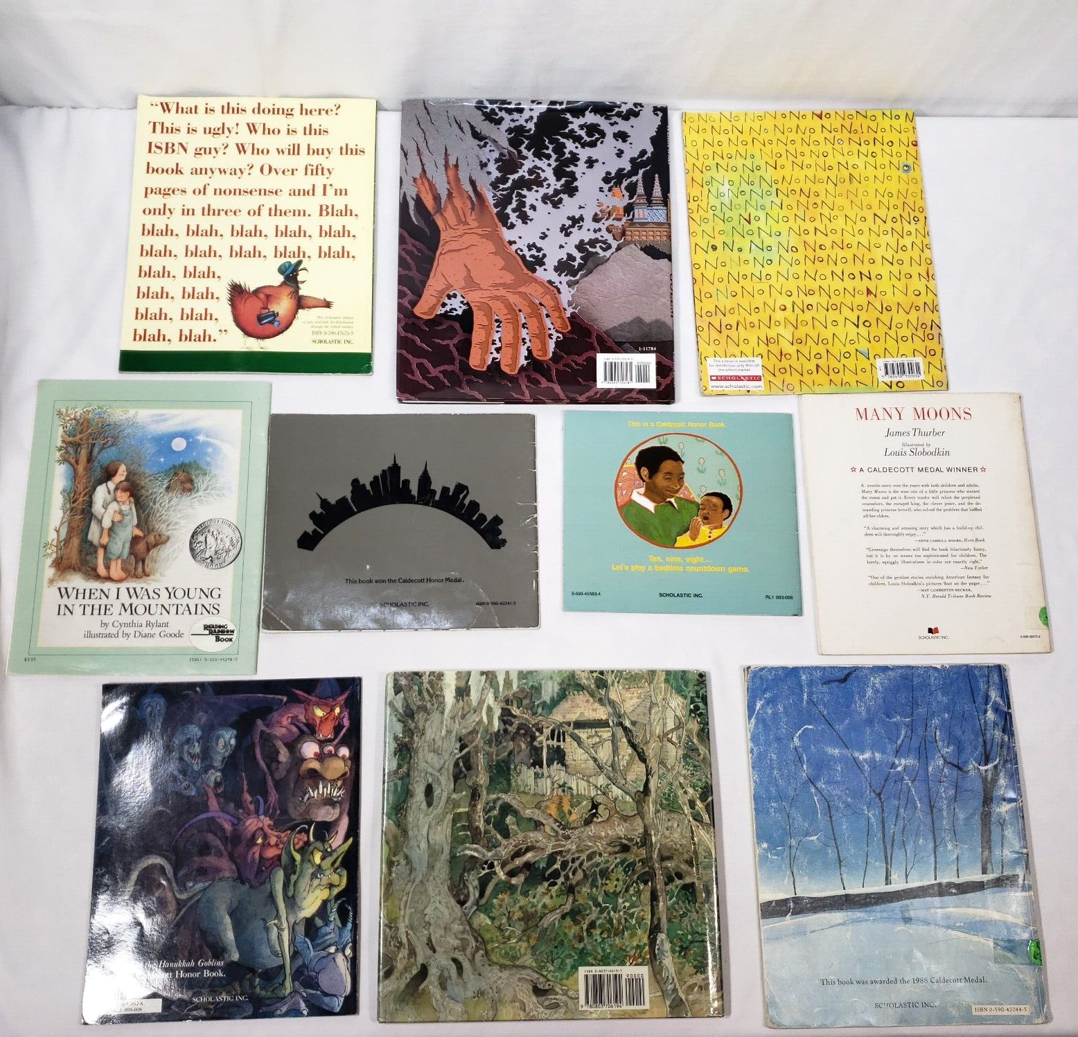 Kids Caldecott Award Picture Books Lot Of 10 Homeschool Classroom Honor Winners
