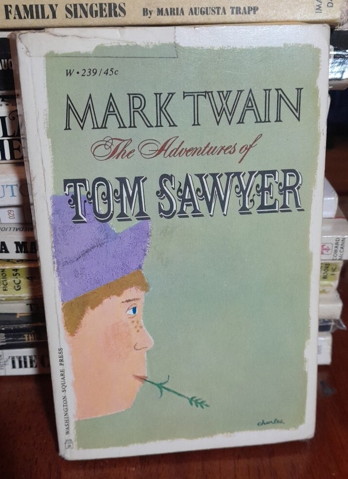 The Adventures of Tom Sawyer Mark Twain 1965 Washington Square Press Vintage