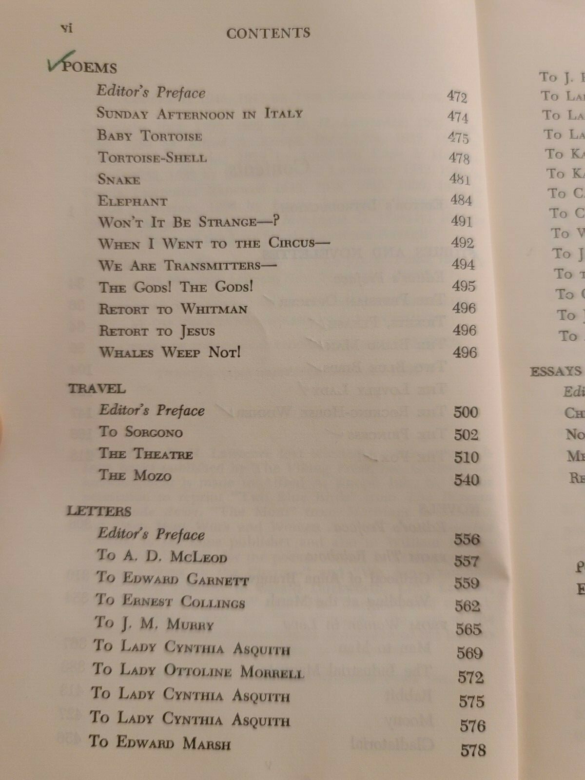 The Portable D.H. Lawrence – vintage reading copy – 1969 – 704 pages
