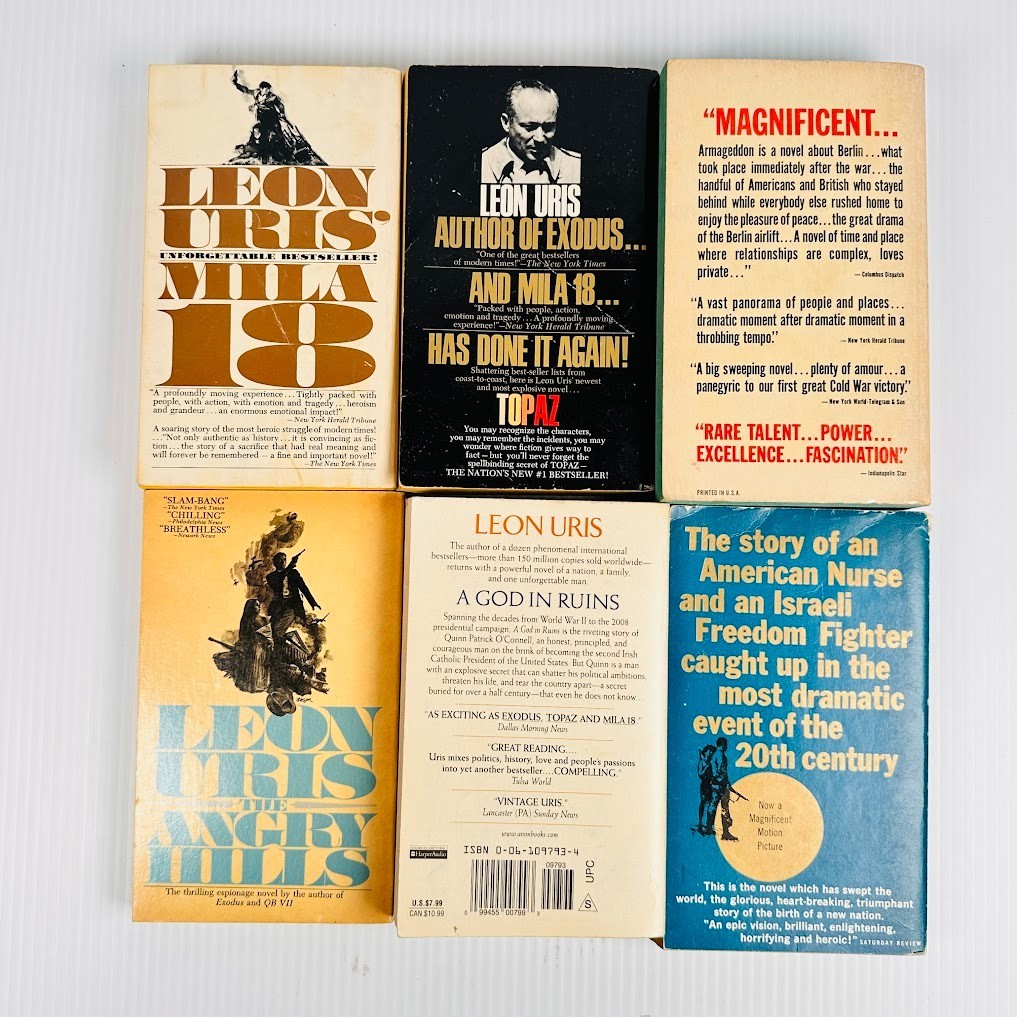 7x Vtg PB Novels/Books Historical Fiction, Suspense Multiple Titles/Authors
