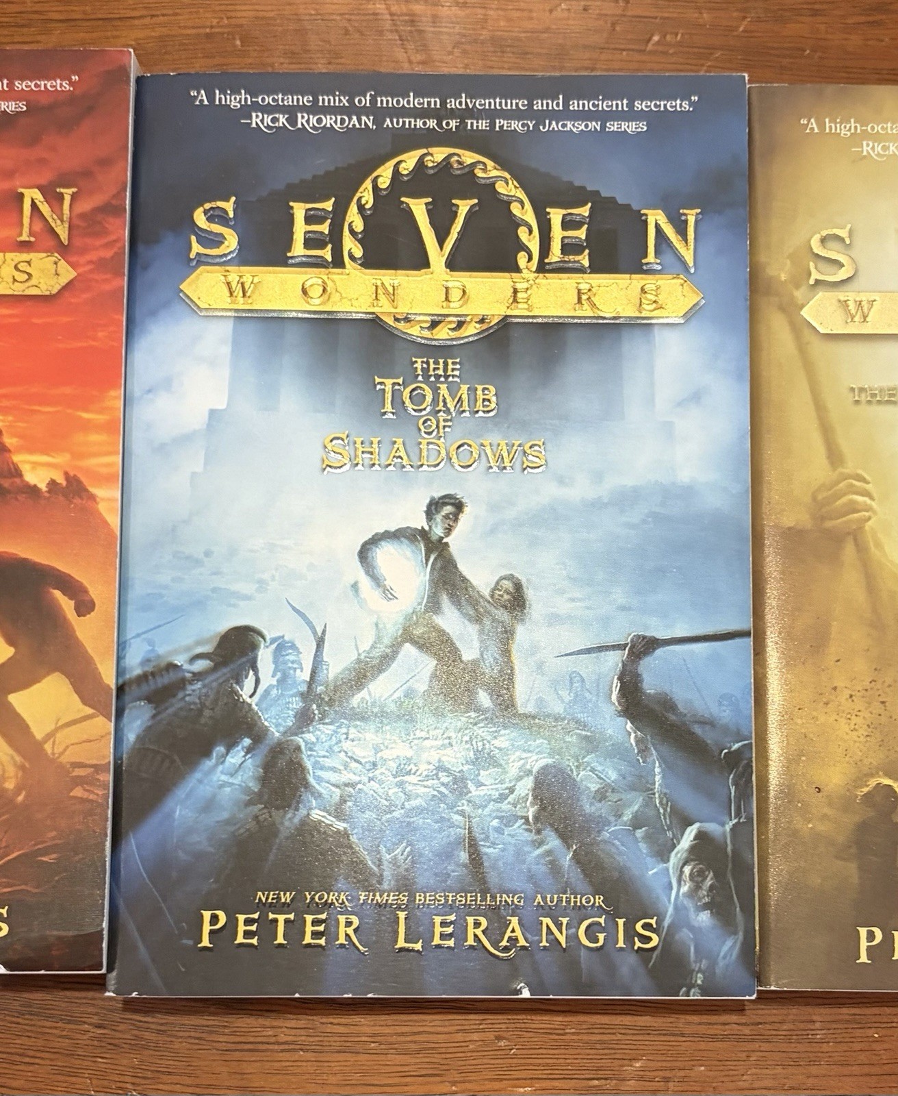 Peter Lerangis Seven Wonders Series Lot of 5 PB Juvenile Fiction Ages 9-12