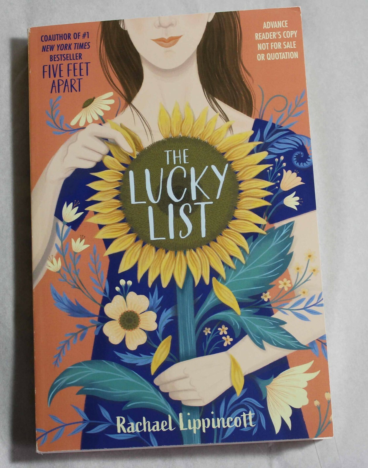 Uncorrected Proof of Lucky List Rachael Lippincott Young Adult Age 12 and up