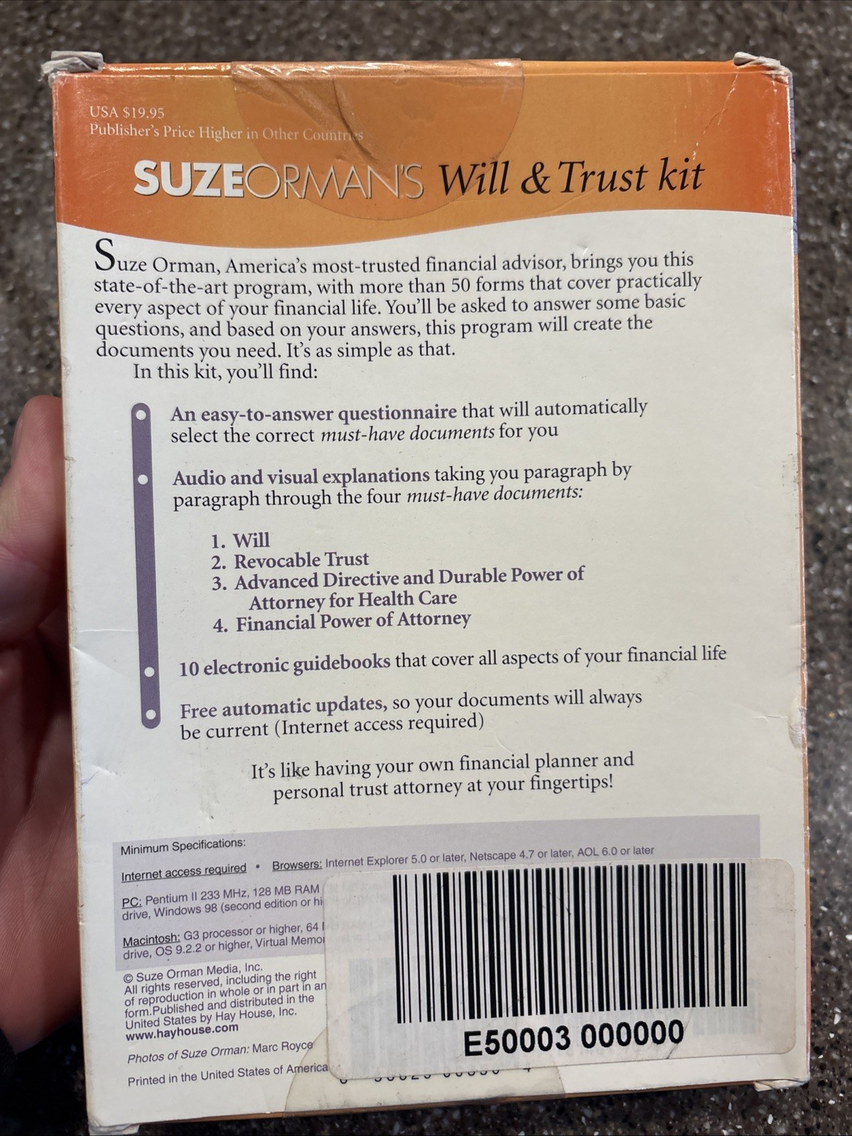 Suze Orman’ Trust kit