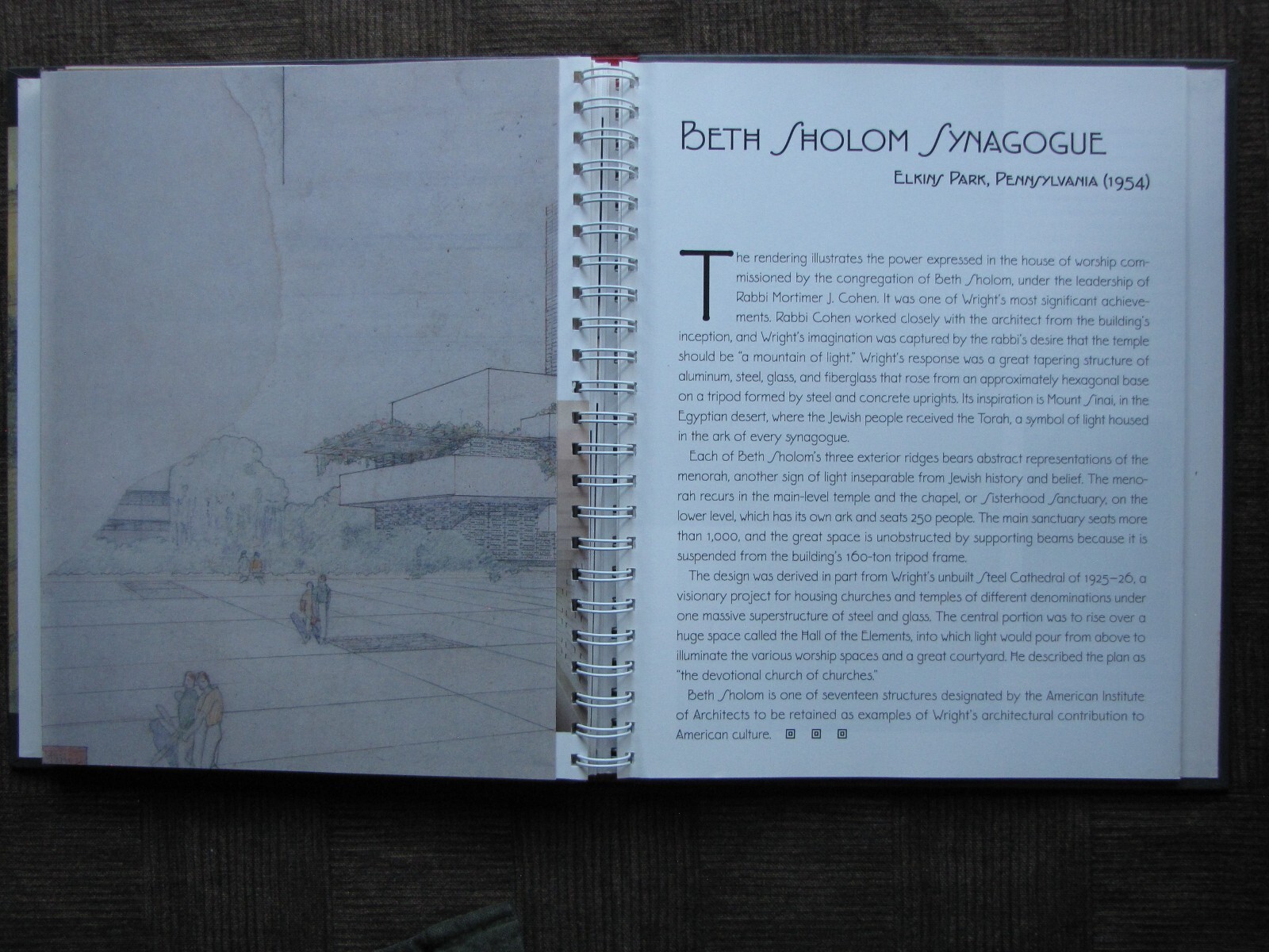 FRANK LLOYD WRIGHT 32 Pages of Gatefold Pull-Outs with 16 Full Color Renderings