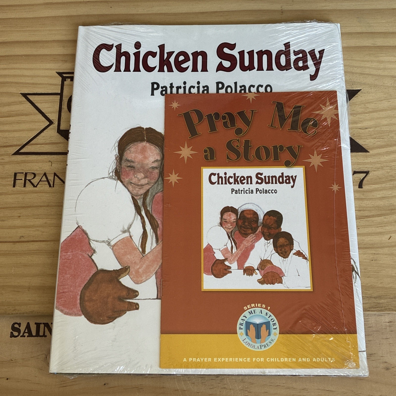 Book Chicken Sunday Patricia Polacco Pray Me a Story Children’s Books New NWT