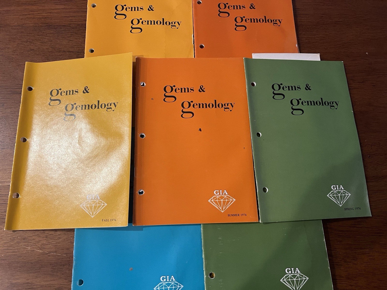 Gems & Gemology GIA. Lot Of 15 Pamphlets. 1969-1976