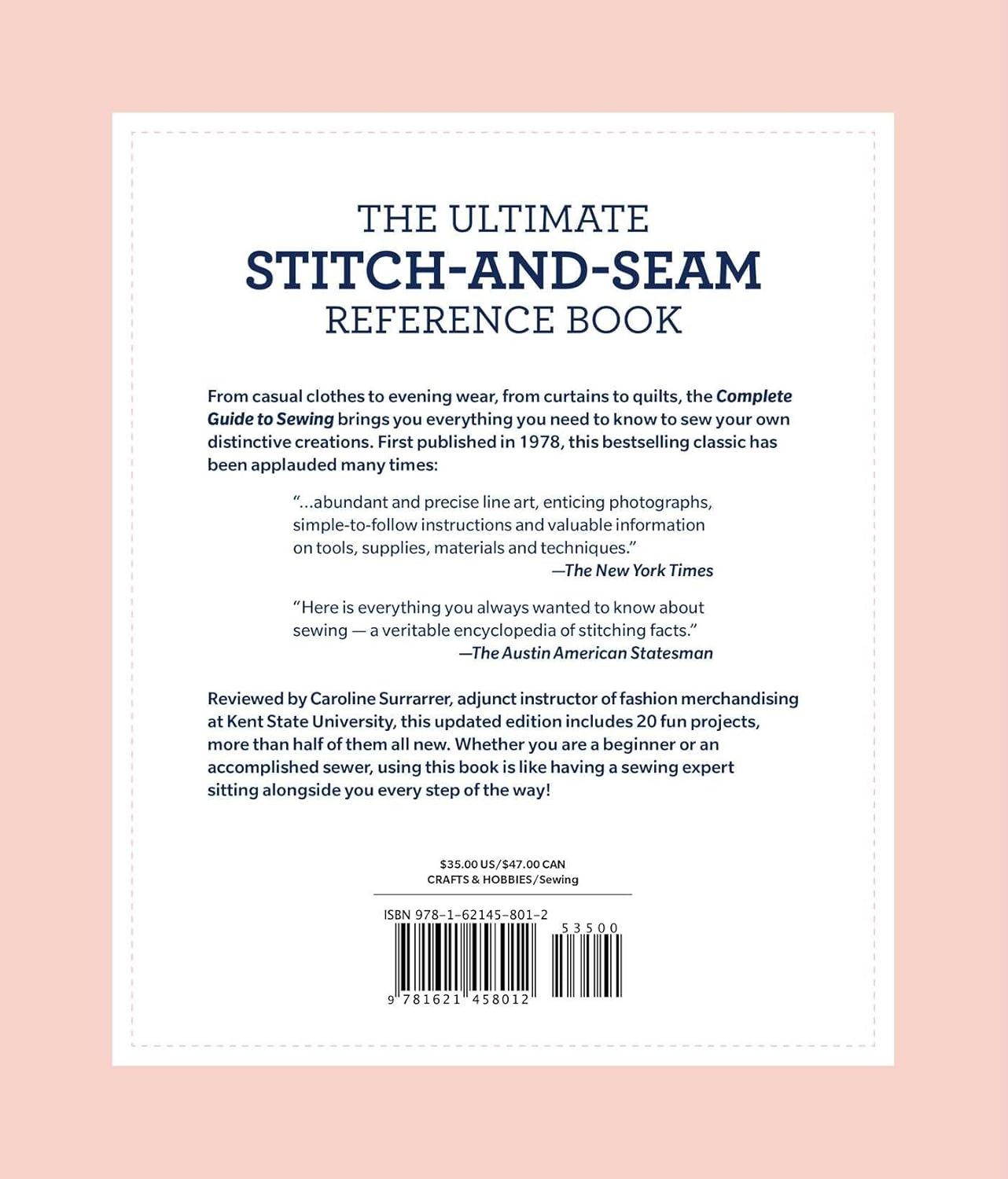 Reader’s Digest Complete Guide to Sewing: Step by step techniques for making clo