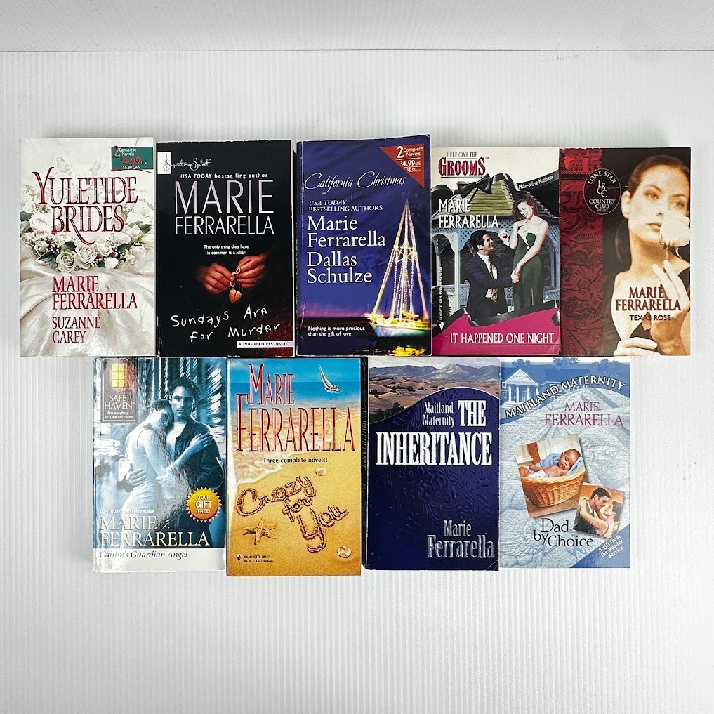 9x Marie Ferrarella Romance Paperback Books – Multiple Titles
