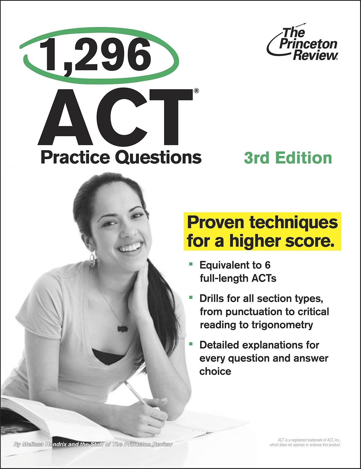 1,296 ACT Practice Questions, 3rd Edition (College Test Preparation) – Princ…