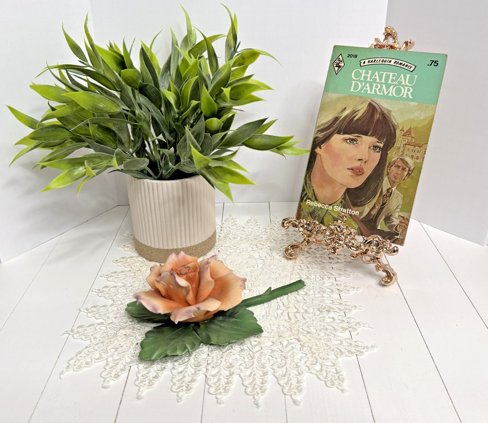 Vintage Harlequin Romance #2018, Chateau D’Armor by Rebecca Stratton, A552