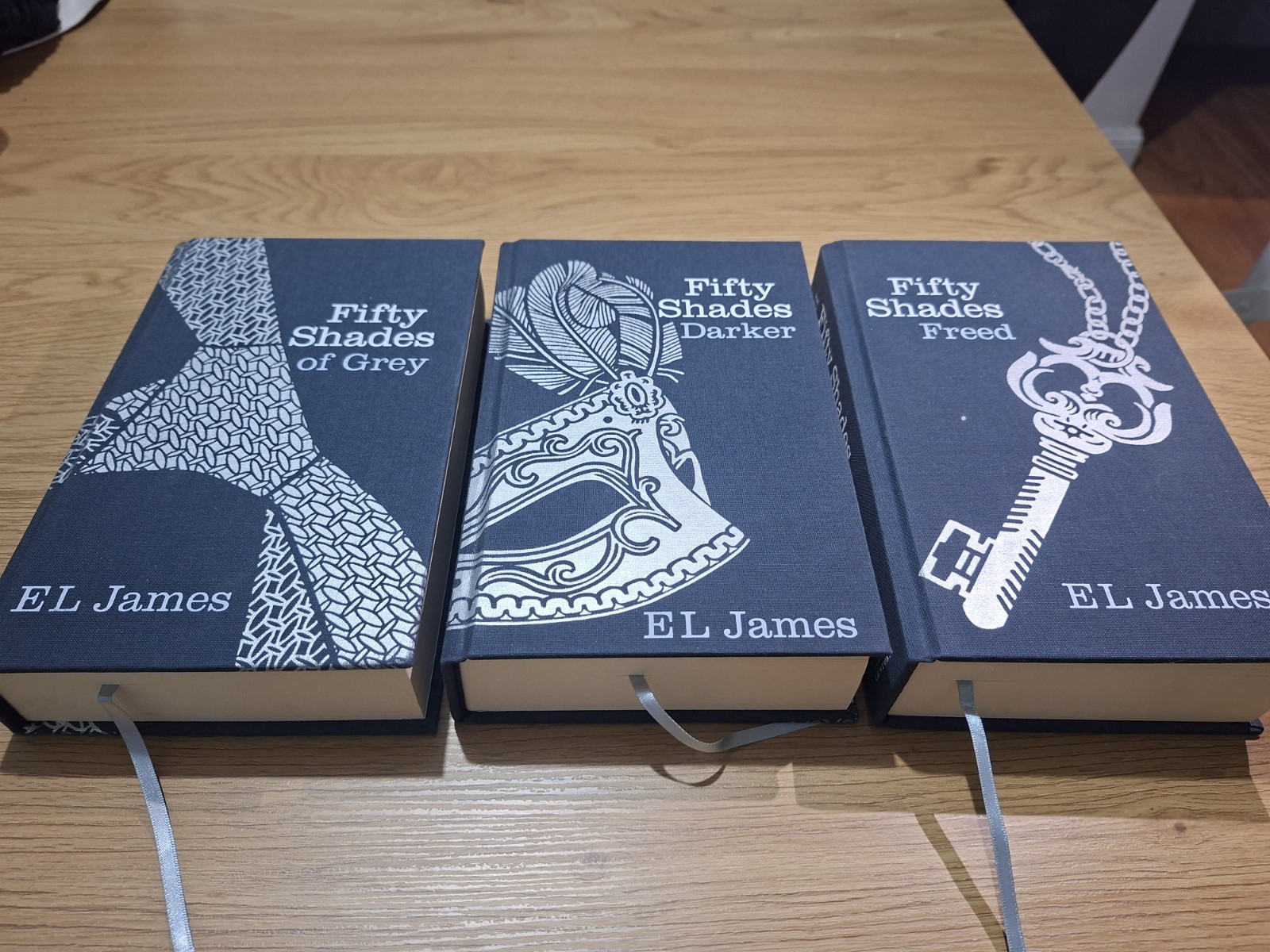 SIGNED COLLECTOR’S SET – Fifty Shades Trilogy by E L James (2012 Hardcovers)