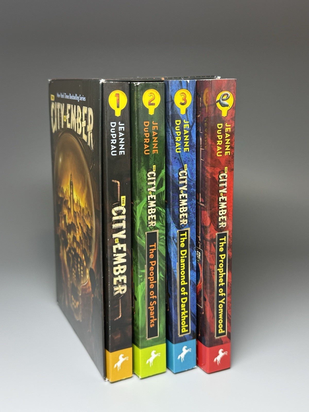 The City of Ember, Jeanne DuPrau, 4 Paperback Book Box Set, Read for Contents