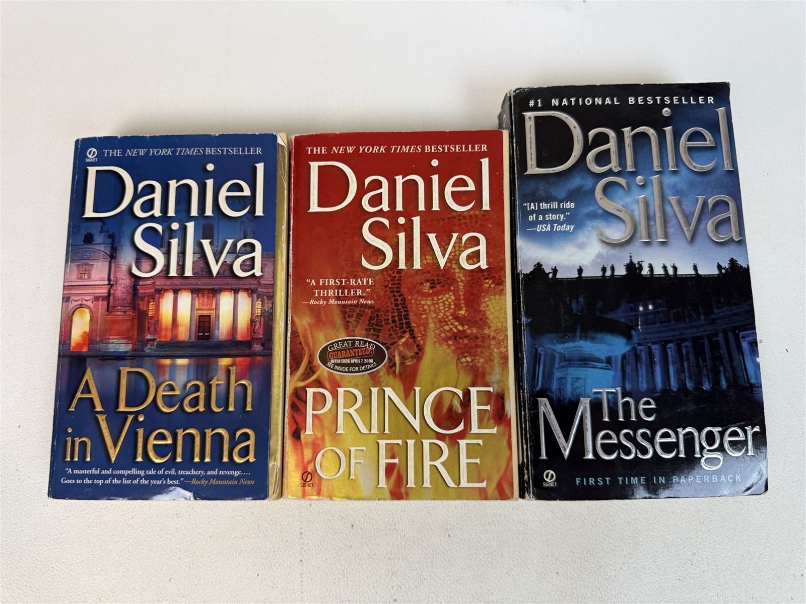 Daniel Silva Lot 23 Paperbacks including 20 Gabriel Allon series