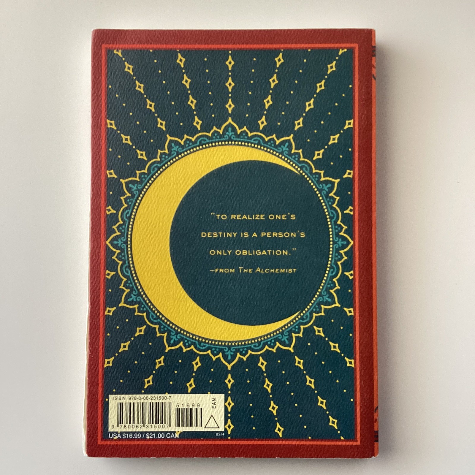 THE ALCHEMIST By Paulo Coelho 25th Anniversary Edition PB Harper Collins