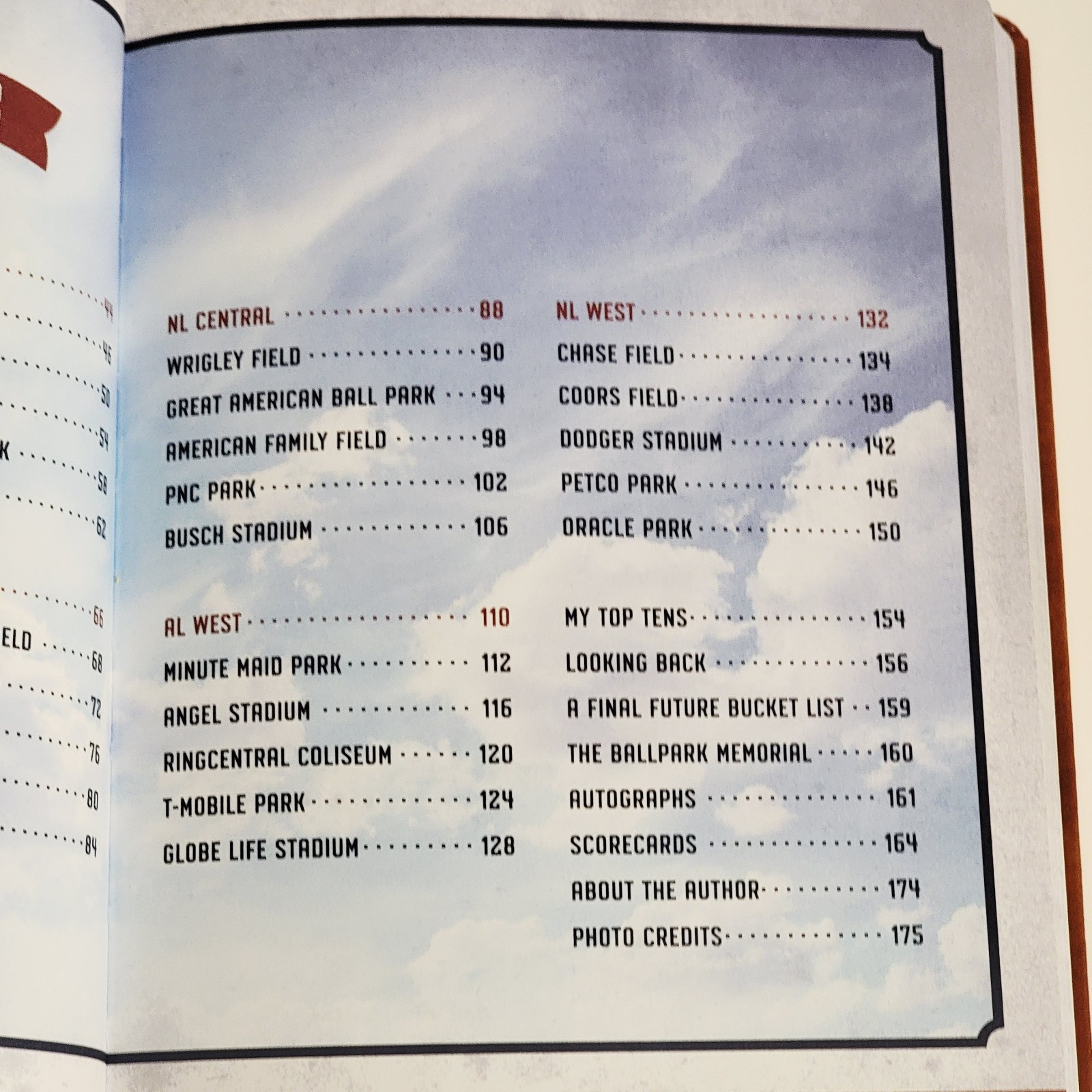 The Ballpark Bucket List Take This Out To The Ballgame! MLB Parks Scorecard