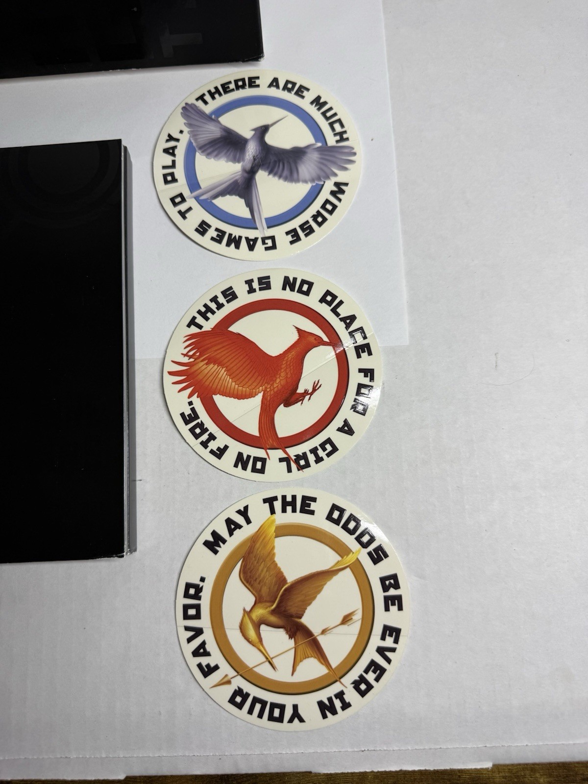 The Hunger Games Trilogy MP3 CDs Boxed Set & Stickers Suzanne Collins Audiobook