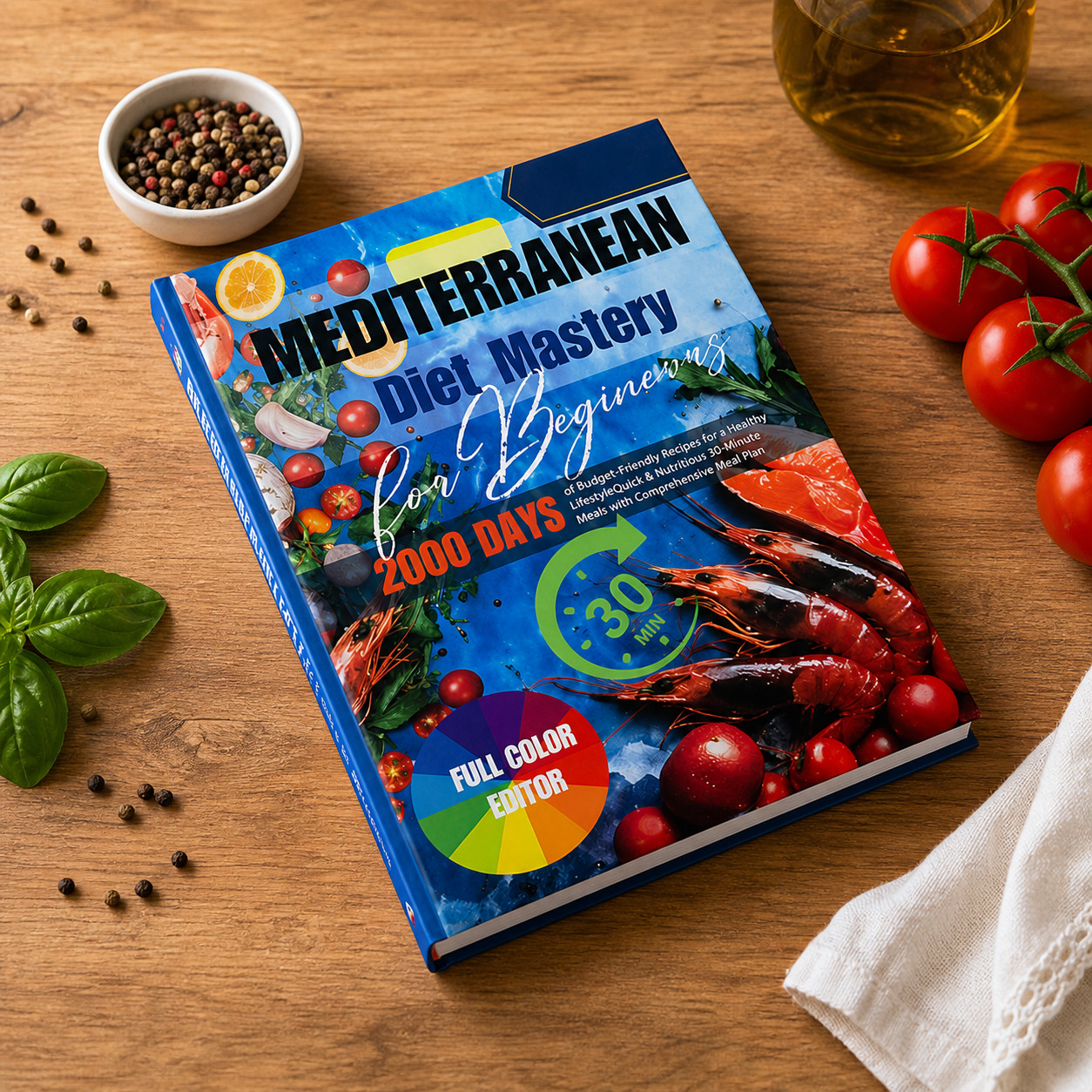 Mediterranean Diet Cookbook for Beginners | Healthy Eating Cookbook | Gift Ready