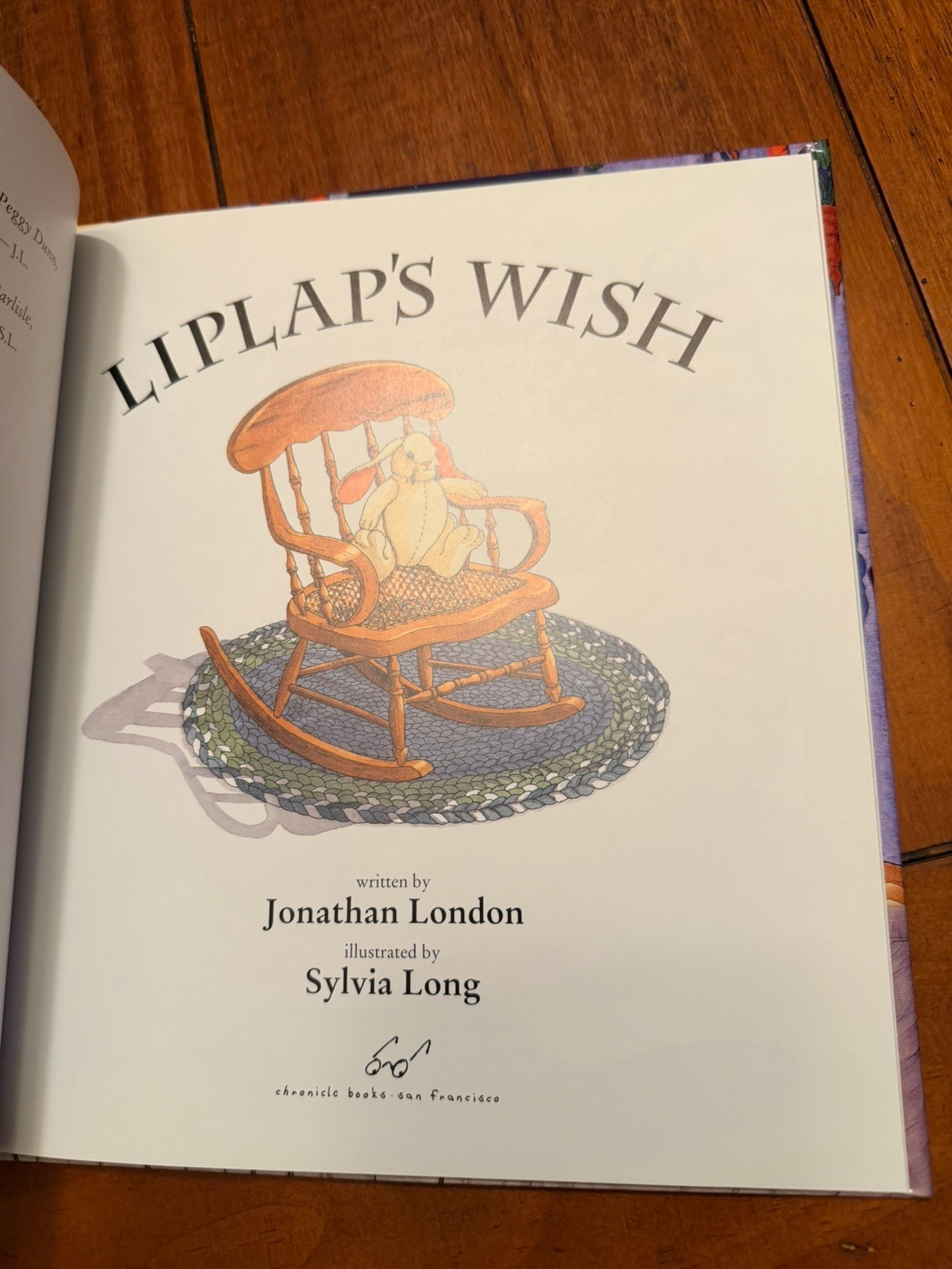 LIPLAP’S WISH Jonathan London Sylvia Long SIGNED First Edition 1994 Hardcover