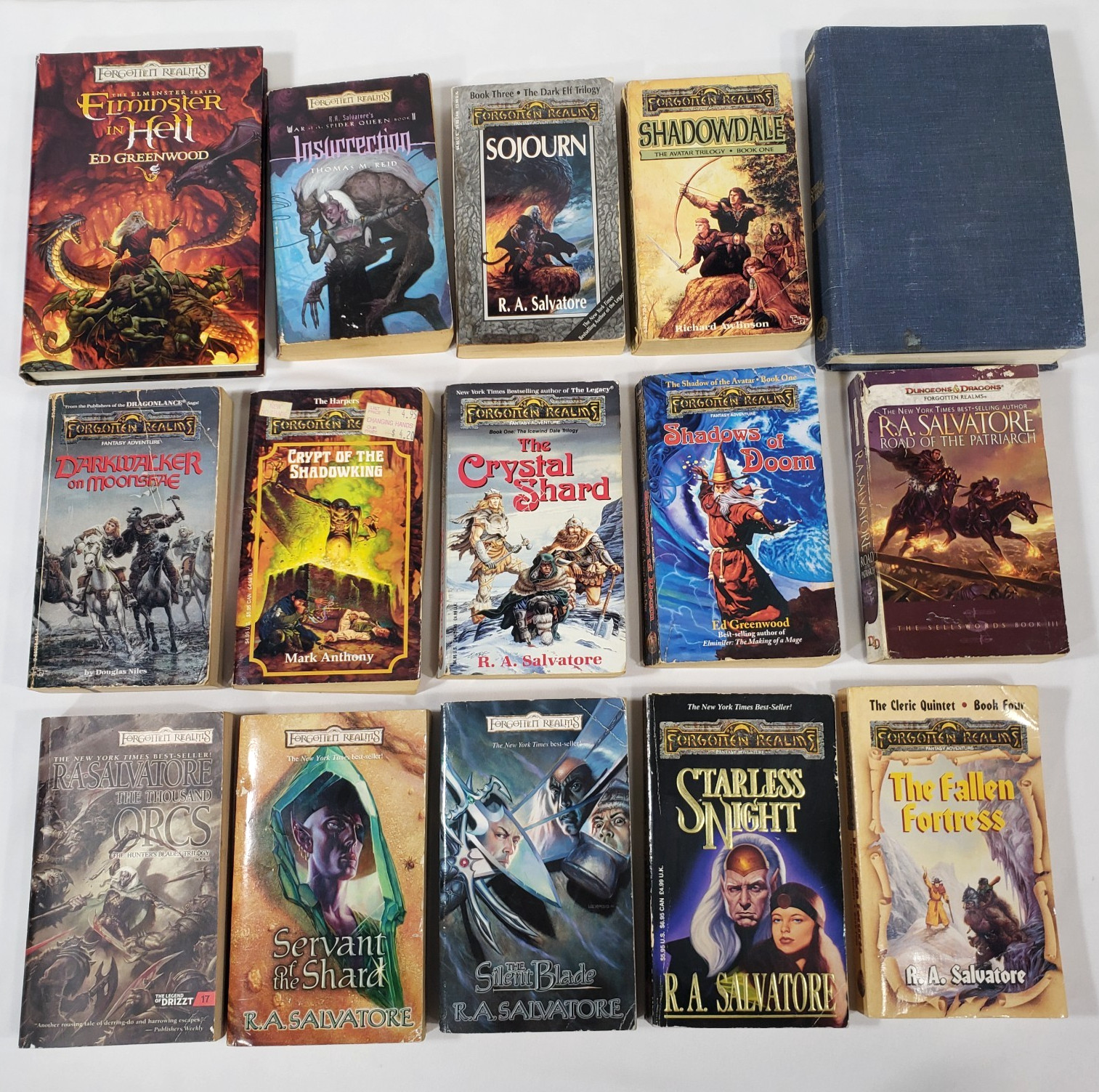 Forgotten Realms Books Lot 15 Mixed Set Legend Of Drizzt Series R A Salvatore