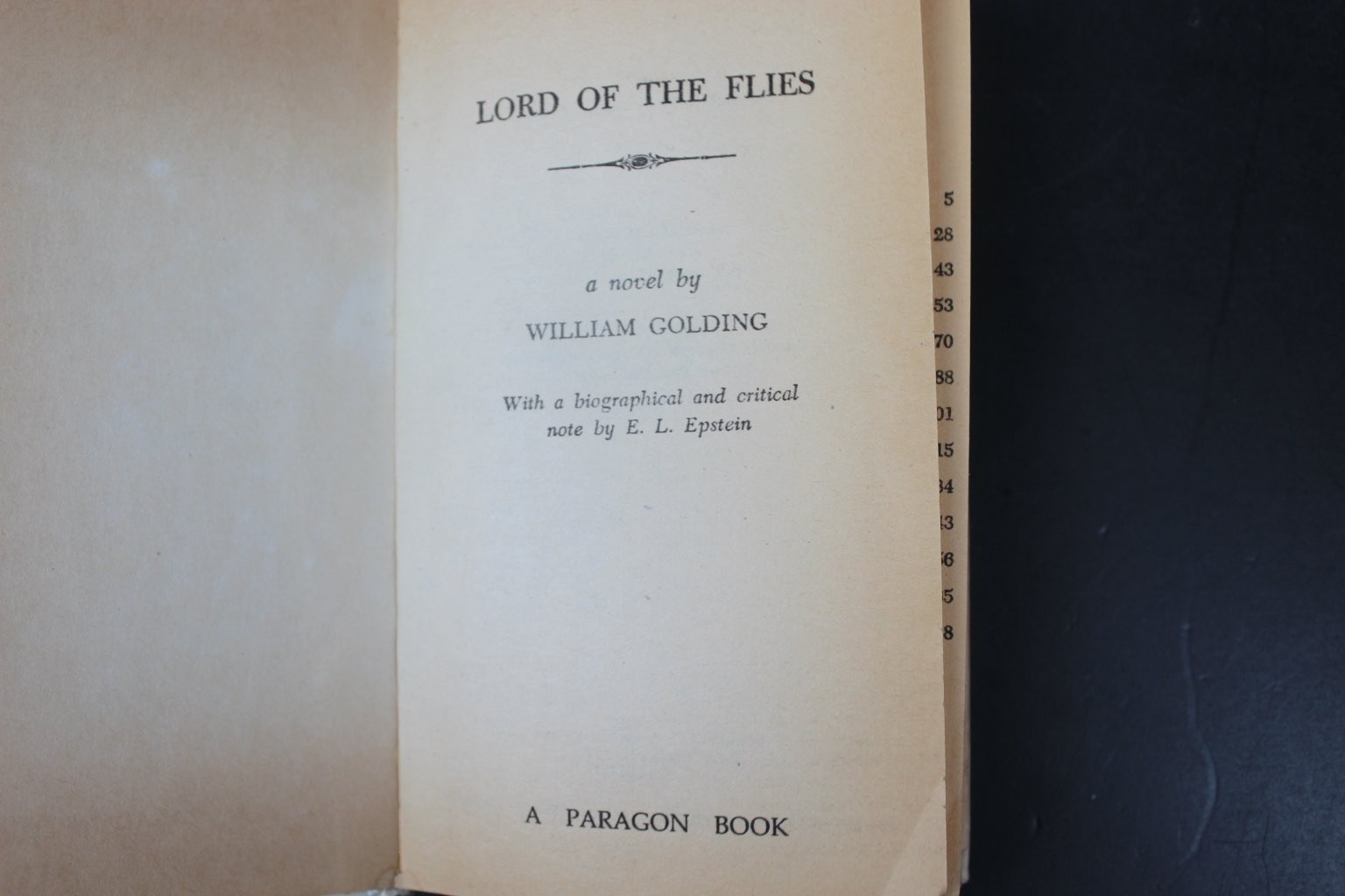 Lord of the Flies William Golding 1954 First Paragon Edition G.P. Putnam’s Sons
