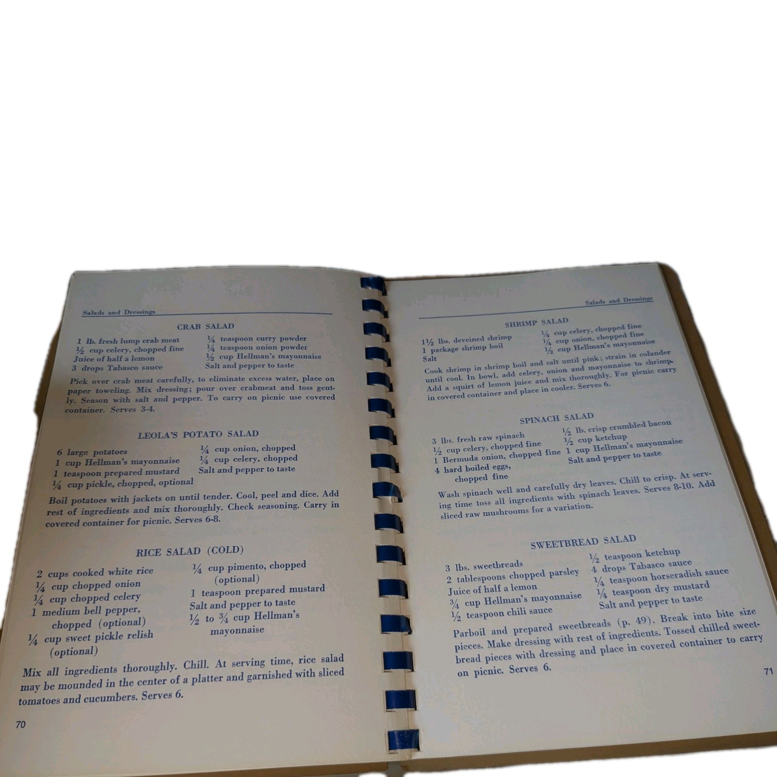 Happiness is a Full House menus and recipes by Louise G. Runnells Cookbook 1970