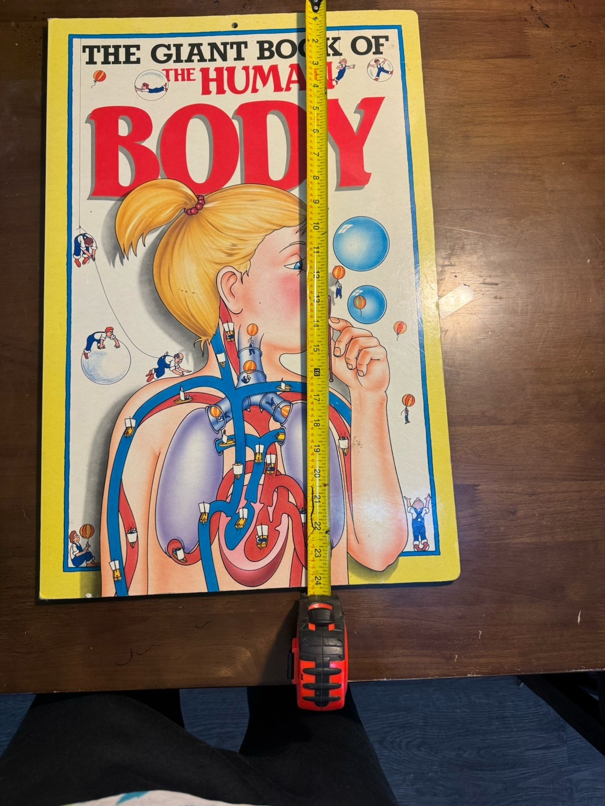 Giant Book Of The Human Body Vtg Hardcover Book 1990 Neil Ardley James West