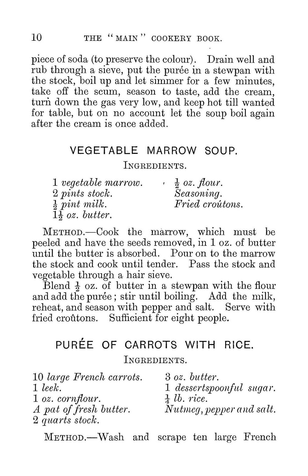 “1900” The Main Cookery Book Vintage Cook Book 154 Pages