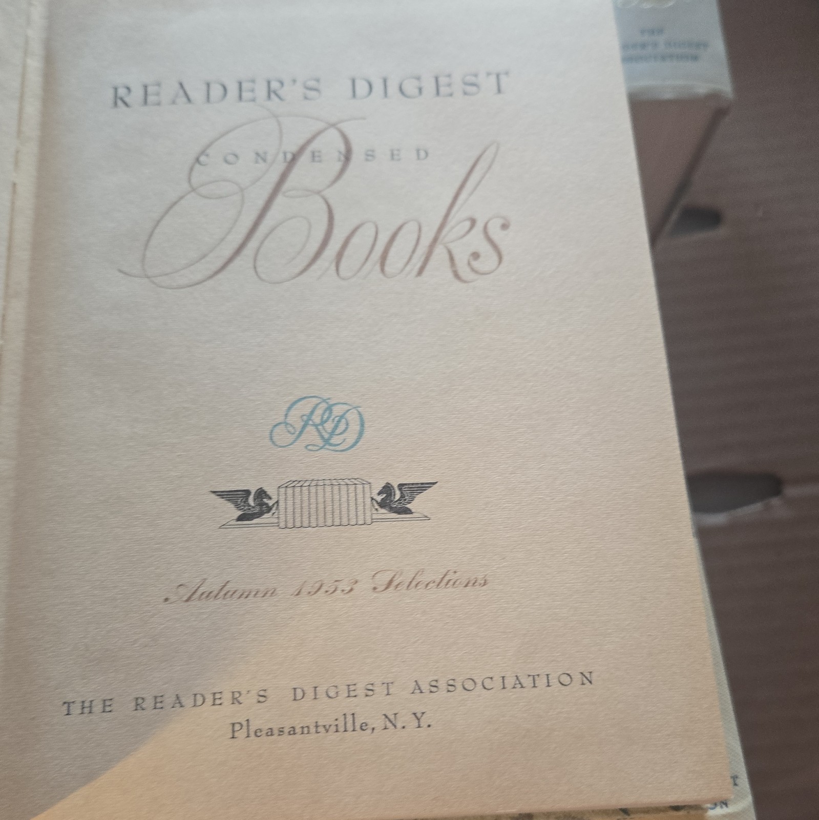 Reader’s Digest Condensed Books HC First Edition 1953 Selections