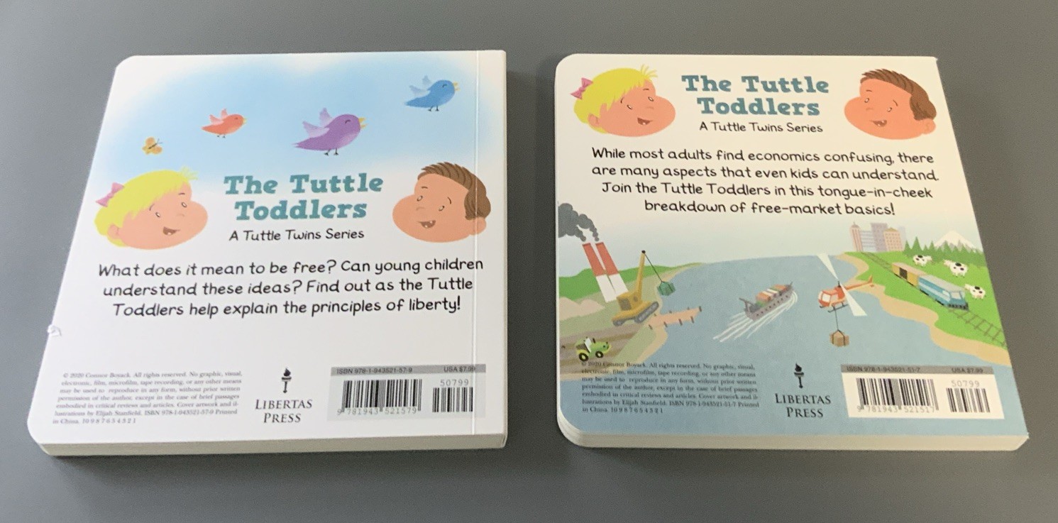 The Tuttle Toddlers ABCs Set -2 Board Books By Connor Boyack Excellent Condition