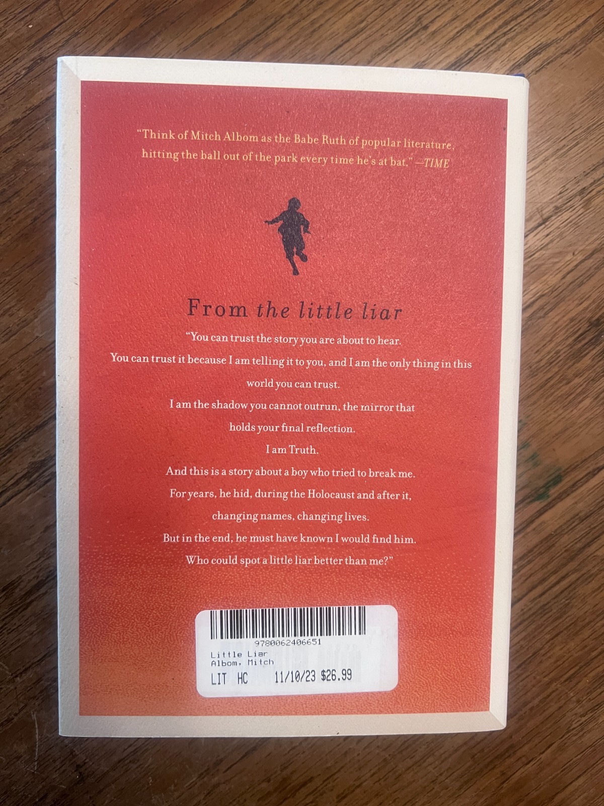 SIGNED – The Little Liar by Mitch Albom 1st Edition 2023