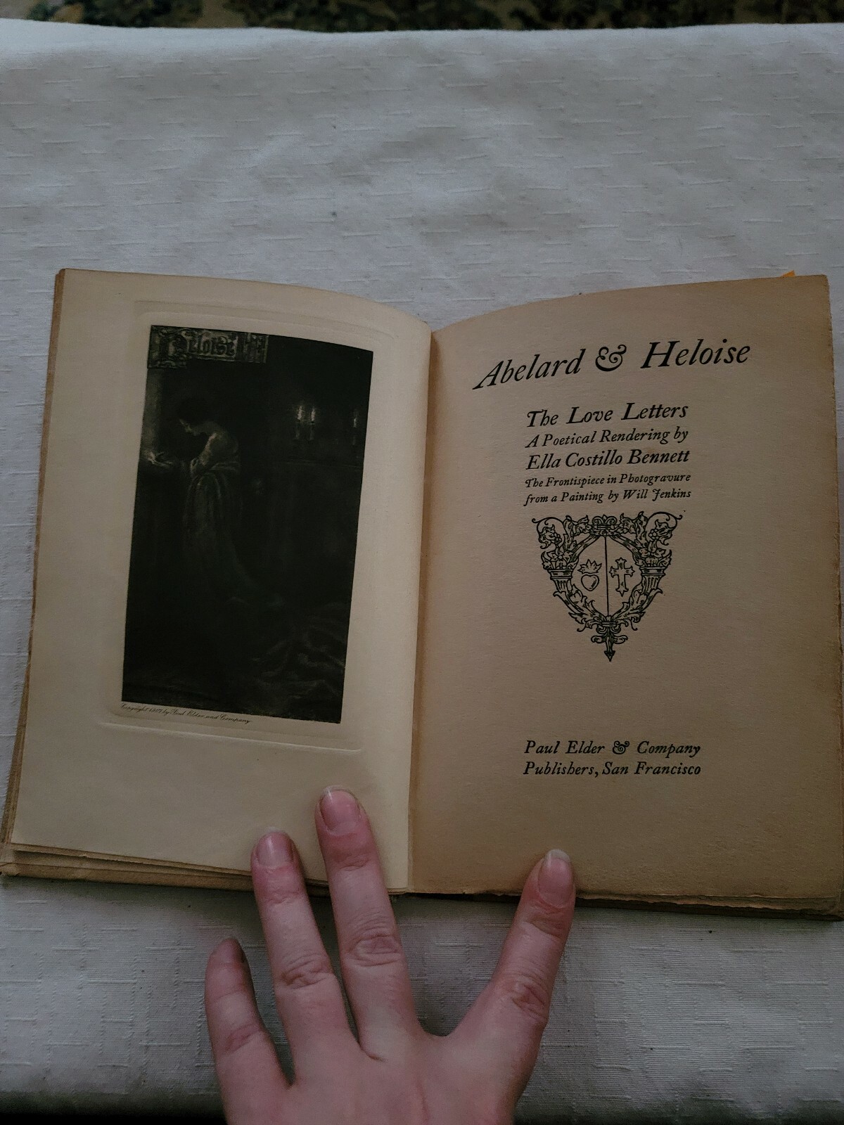 The Love Letters of Abelard & Heloise Privately Bound Hardcover 1907 ltd ed RARE
