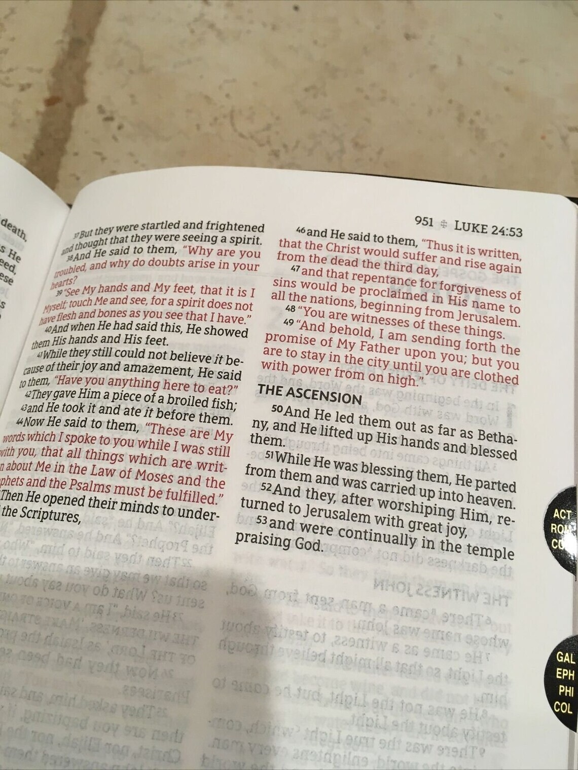 1995 NASB Bible | Black Bonded Leather | Thumb-Indexed NASB Bible