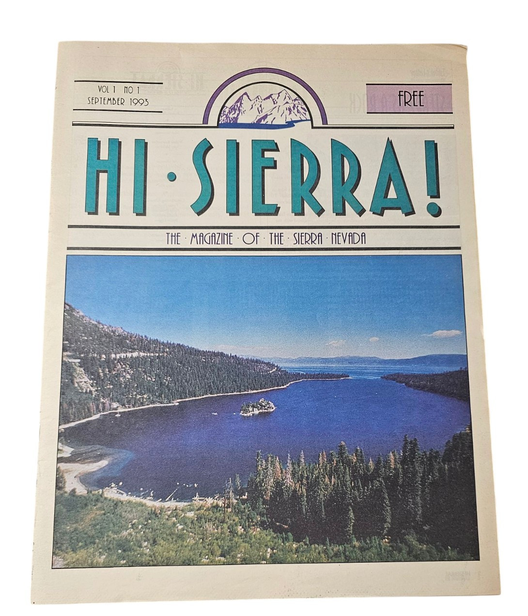 Hi Sierra Magazine of the Serra Nevada September 1993 Lake Tahoe CA Newspaper