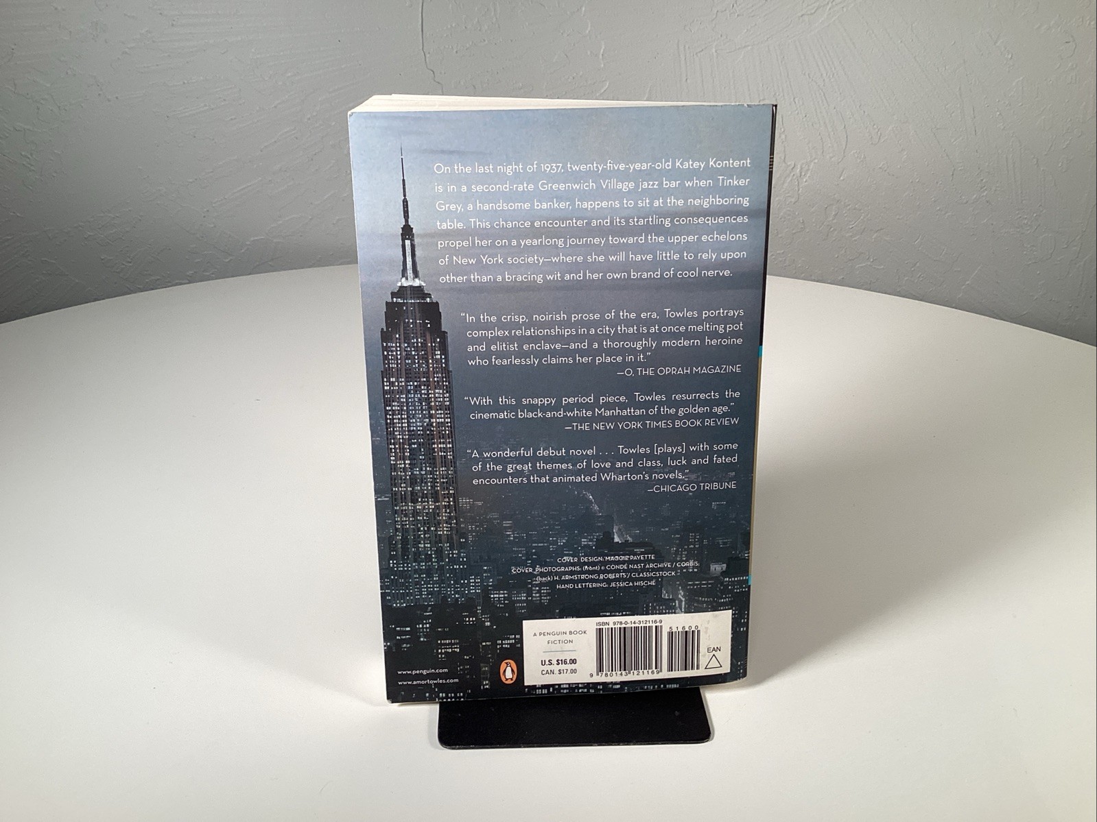 Rules of Civility by Amor Towles SIGNED By Author (Paperback, 2011) Novel