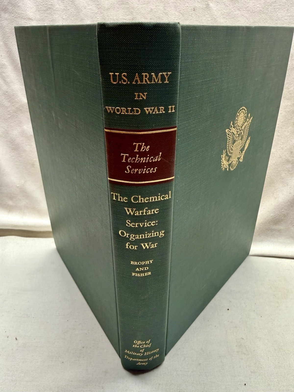 U.S. Army World War II (Green 1950’s HC Book)Technical Services:Chemical Warfare