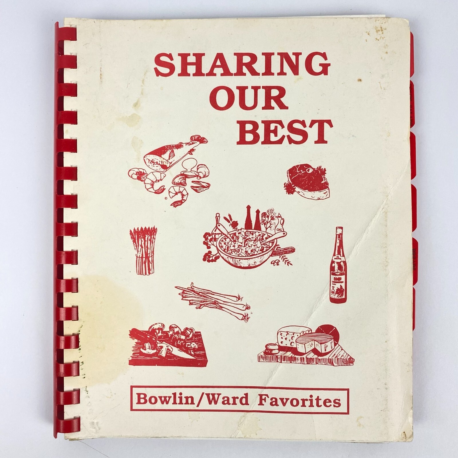 Vintage 1992 Sharing Our Best Recipe Cookbook Bowlin Ward Favorites