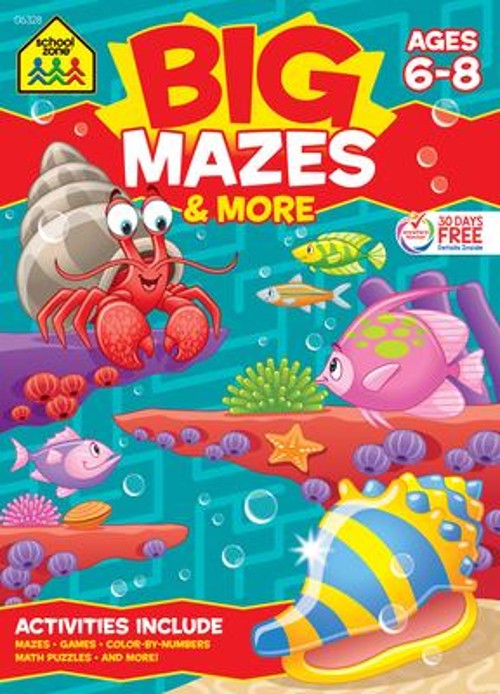 Big Mazes and More Paperback School Zone Staff
