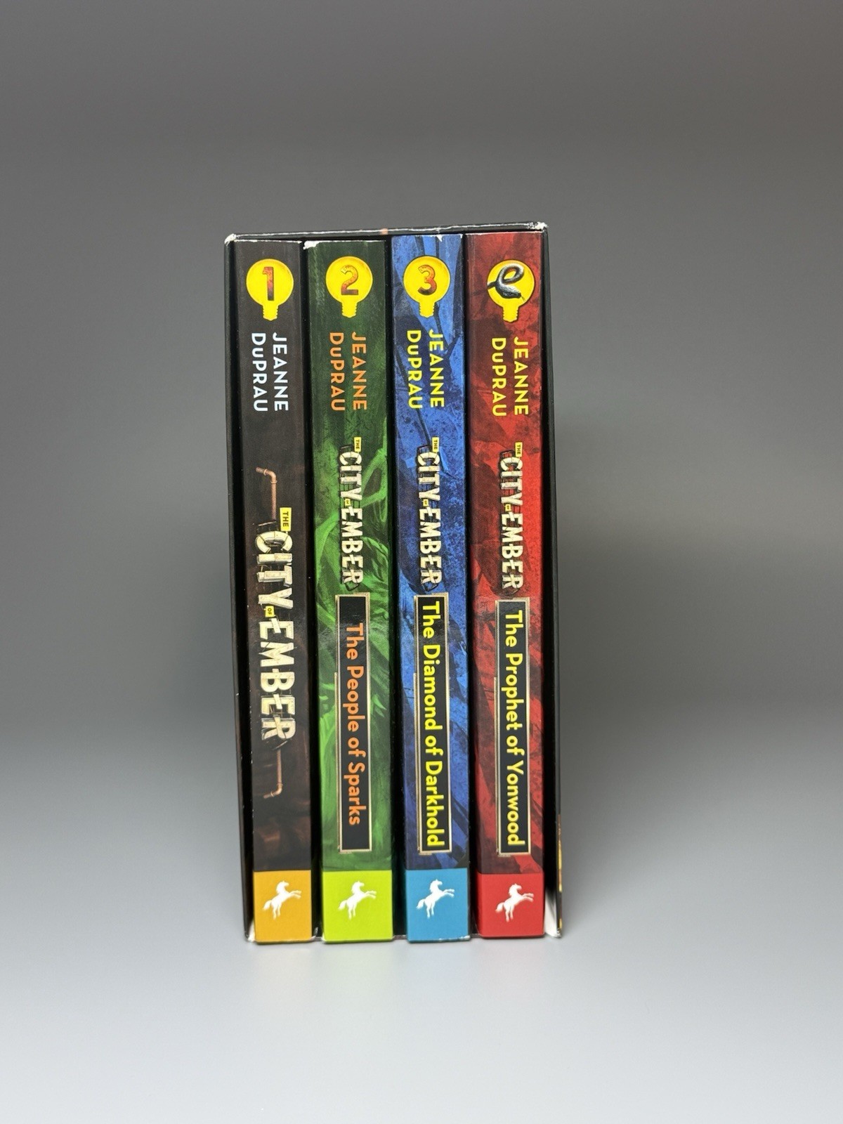 The City of Ember, Jeanne DuPrau, 4 Paperback Book Box Set, Read for Contents
