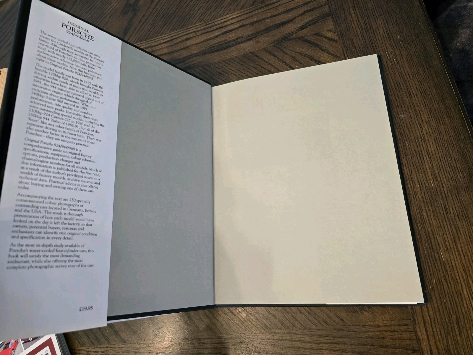 Original Porsche 924/944/968 By Peter Morgan. Out Of Print. With Dustcover.