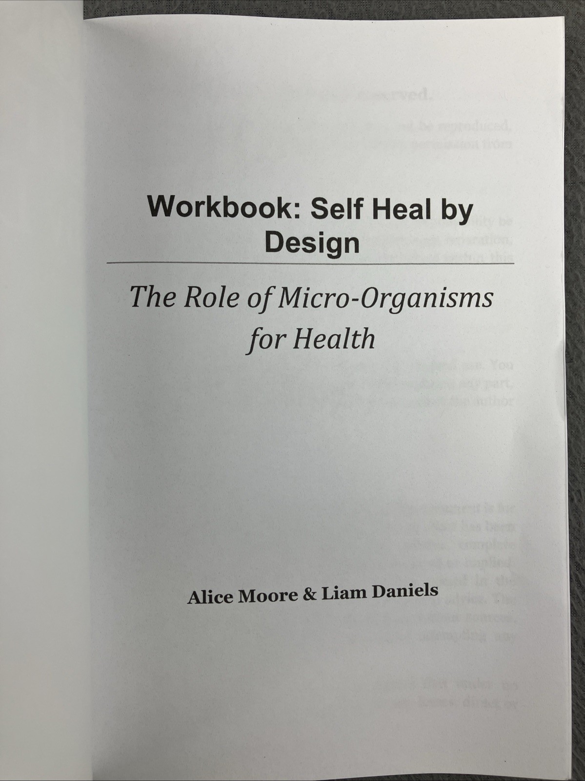 Workbook: Self-Heal by Design (Barbara ONeill) (Womens Health Paperback
