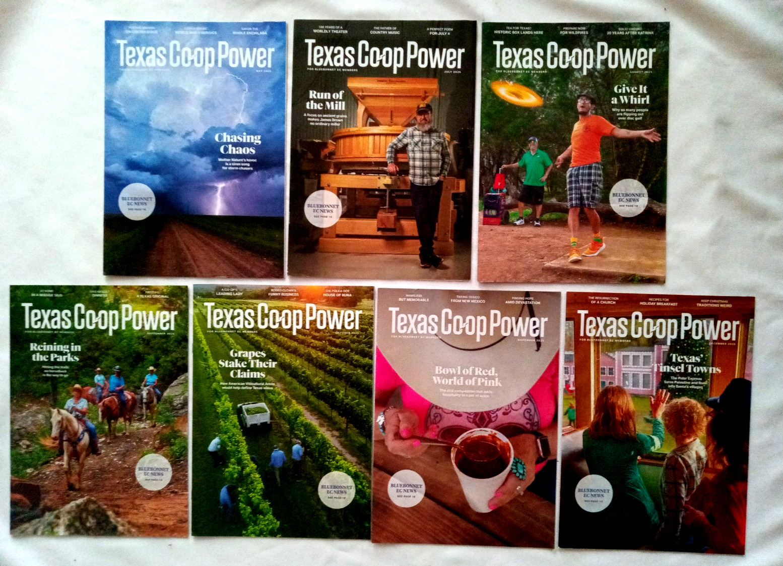 Lot-7-Texas Co-op Power Magazines: May, Jul, Aug, Sep, Oct, Nov, Dec 2025