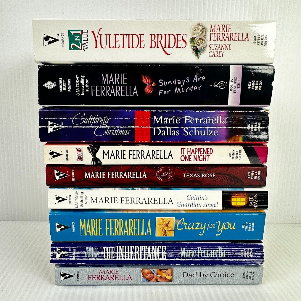 9x Marie Ferrarella Romance Paperback Books – Multiple Titles