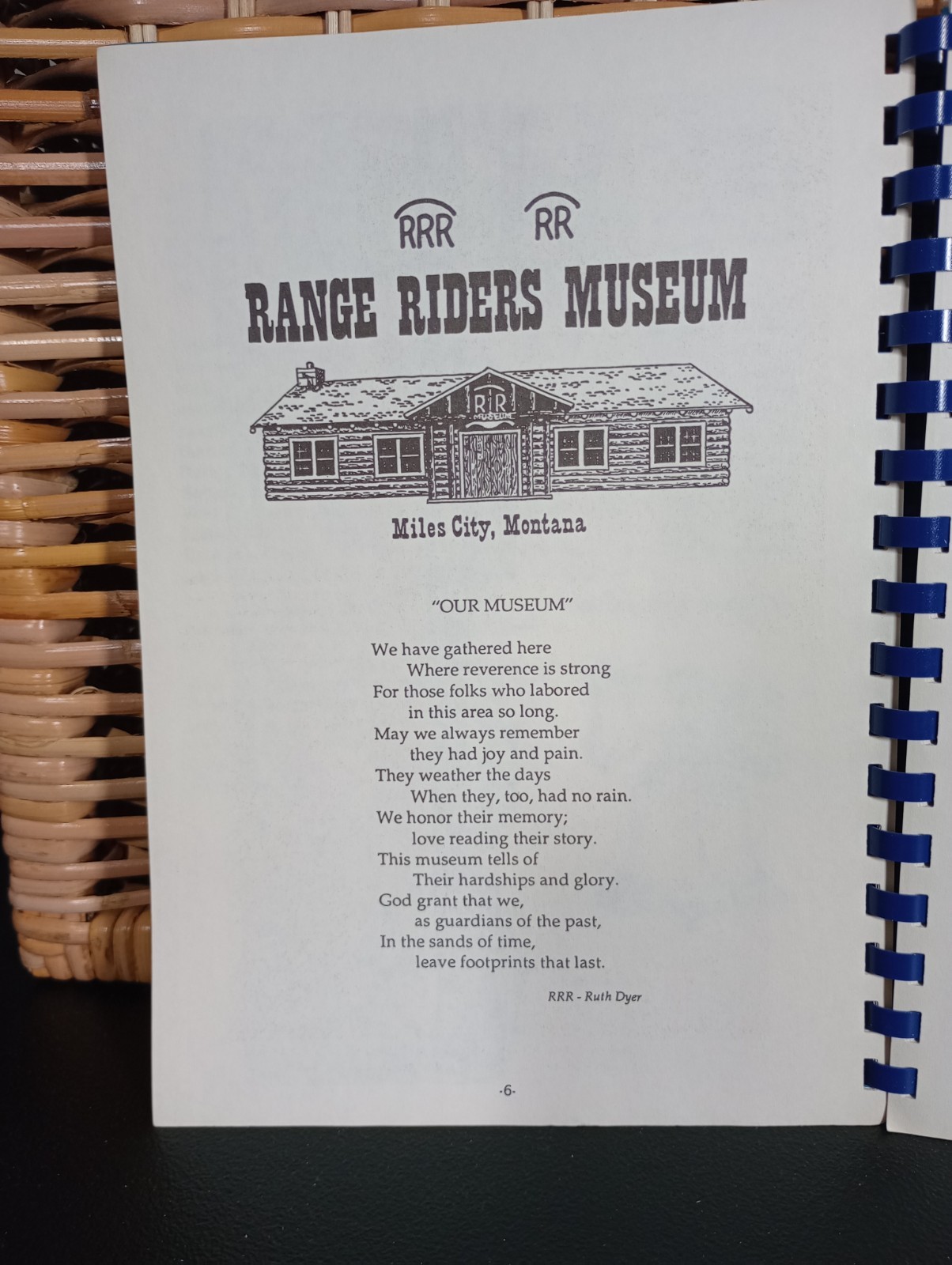 Range Riders Reps Cookbook Miles City, Montana