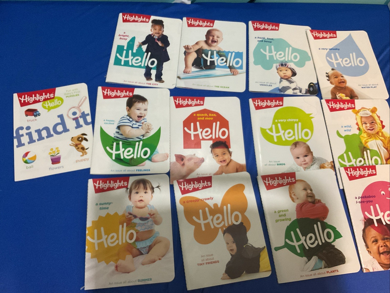 Lot of 12 Highlights Hello Magazines Books For Baby & Toddlers Songs Poems Story