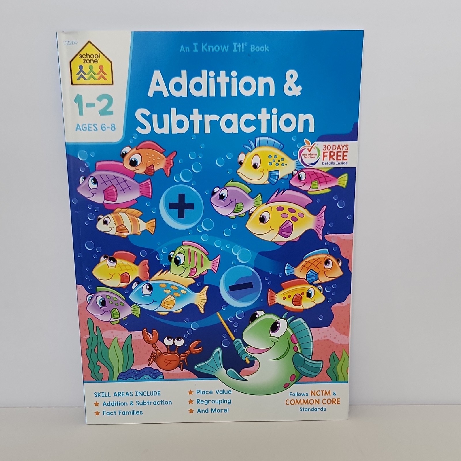 School Zone Addition & Subtraction by Staff (Paperback, Ages 6-8, Math)