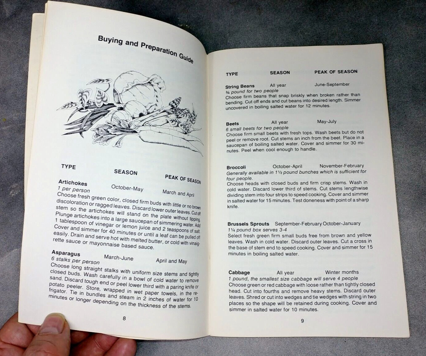Vegetable Cookery by Irena Chalmers Recipe Booklet Vintage 1975 Vegetarian
