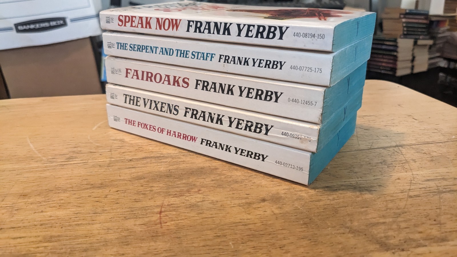 Franky Yerby 1970s 5 Books Southern HIstorical Romance Dell PB